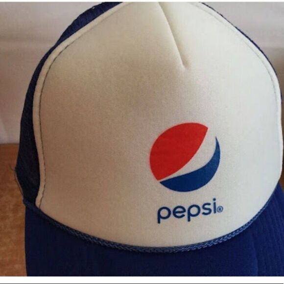 New Vintage Pepsi Cola Otto Mesh Adjustable SnapBack Logo Trucker Cap Hat OS - Picture 2 of 11